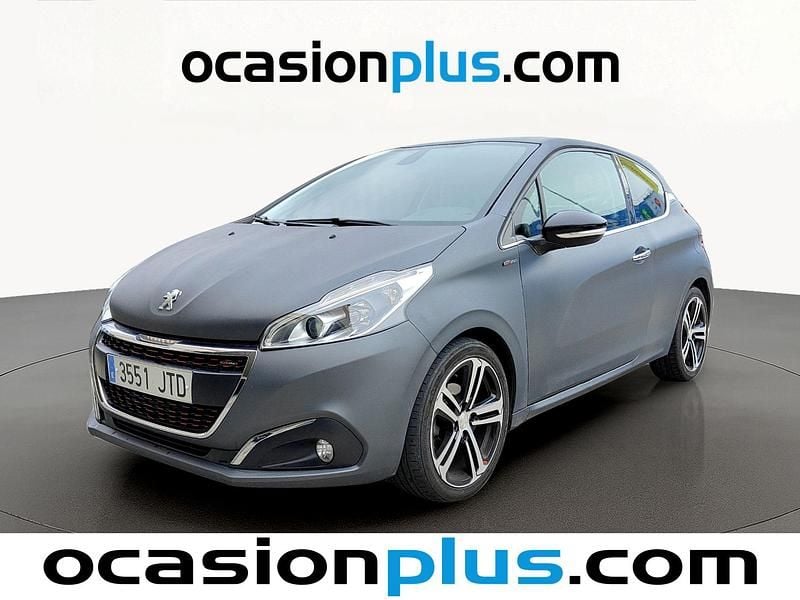 Usado Peugeot 208 GT-line 120 CV (88 kW) 2016 Gris Utilitario