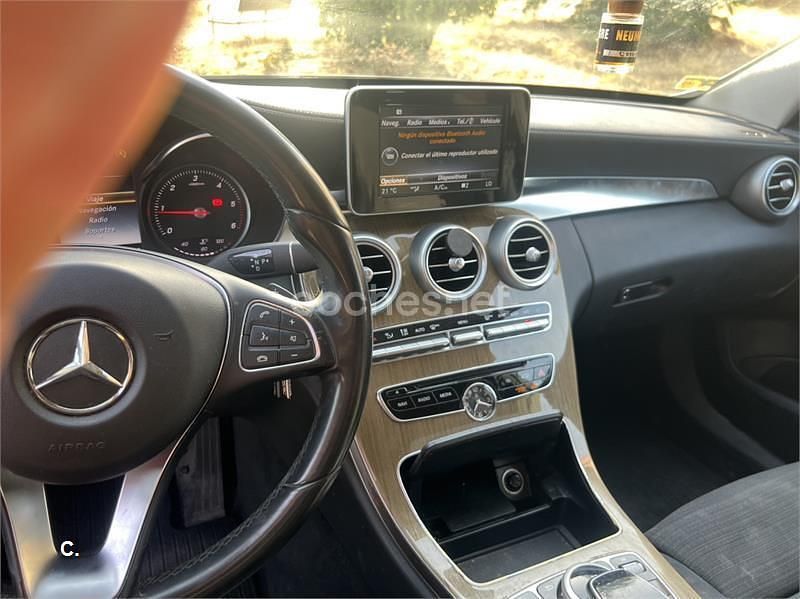 Usado Mercedes C200 Exclusive 136 CV (100 kW) 2015 Negro Berlina