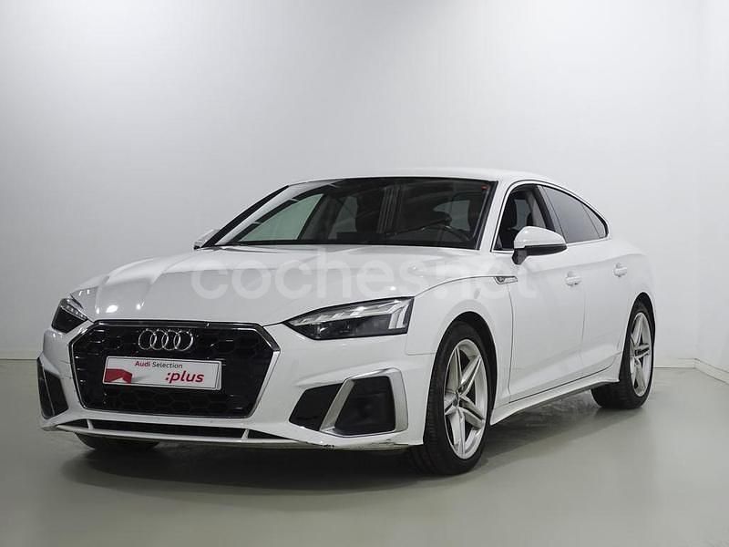 Blanco Usado 2020 Audi A5 Sportback S-Line Utilitario | 29.400 € (Un poco caro) - Imagen 1/4