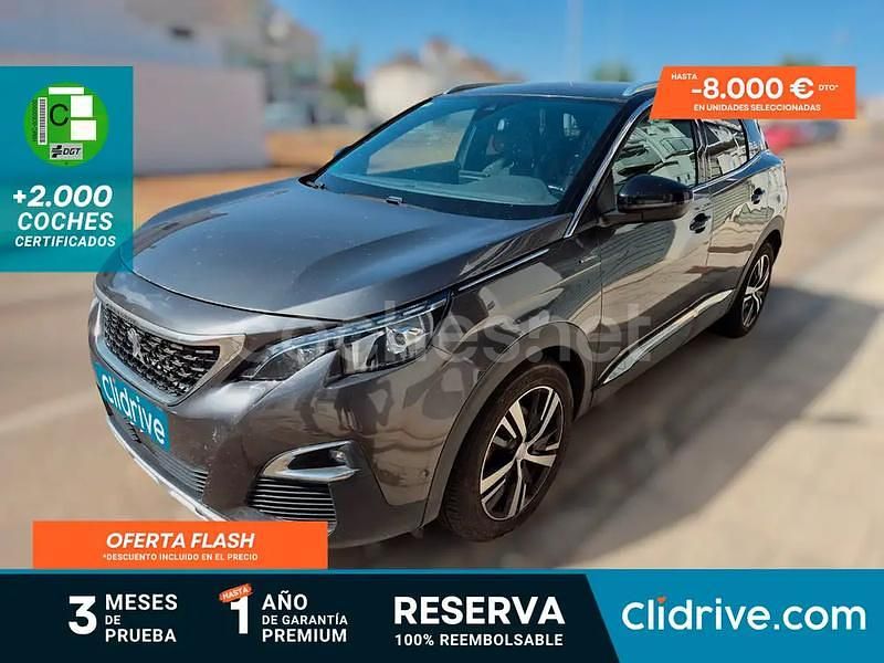 Usado Peugeot 3008 GT-line 130 CV (95 kW) 2018 Gris / plata SUV