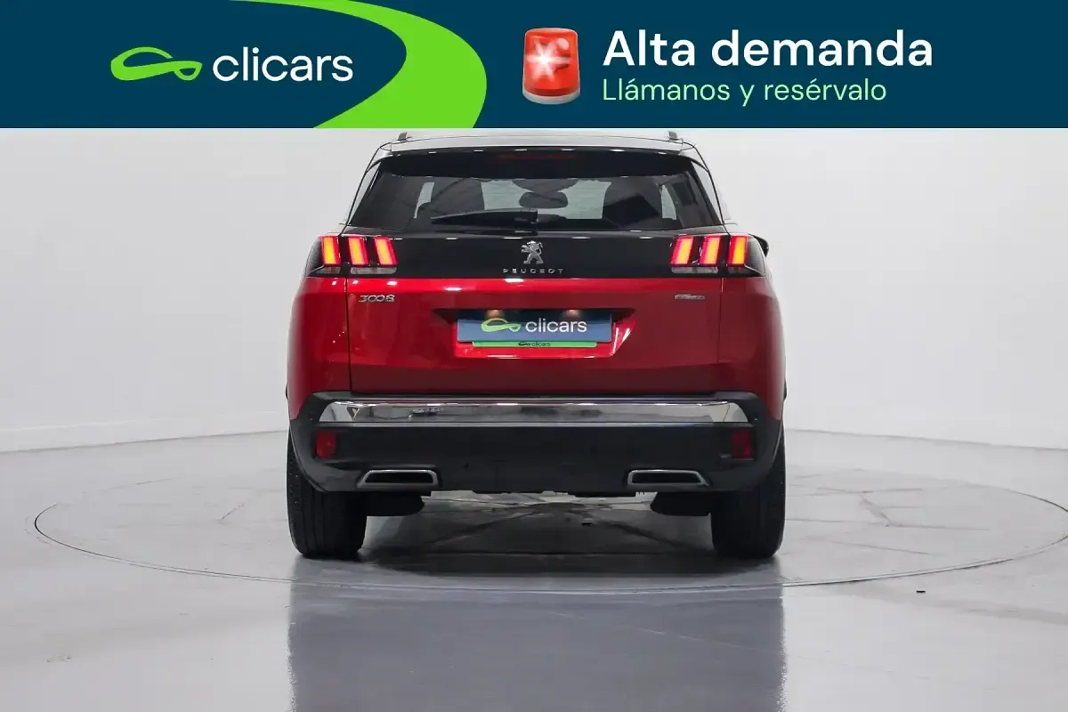 Usado Peugeot 3008 GT-line 130 CV (95 kW) 2018 Rojo SUV