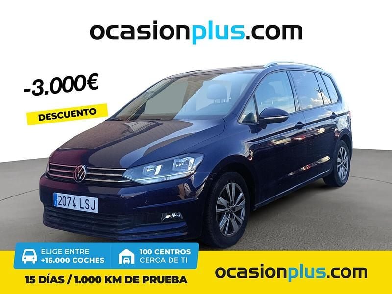 Azul Usado 2021 VW Touran Advance Monovolumen | 33.000 € (Caro) - Imagen 1/4