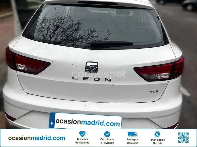 Usado Seat Leon Style 115 CV (84 kW) 2017 Blanco Familiar