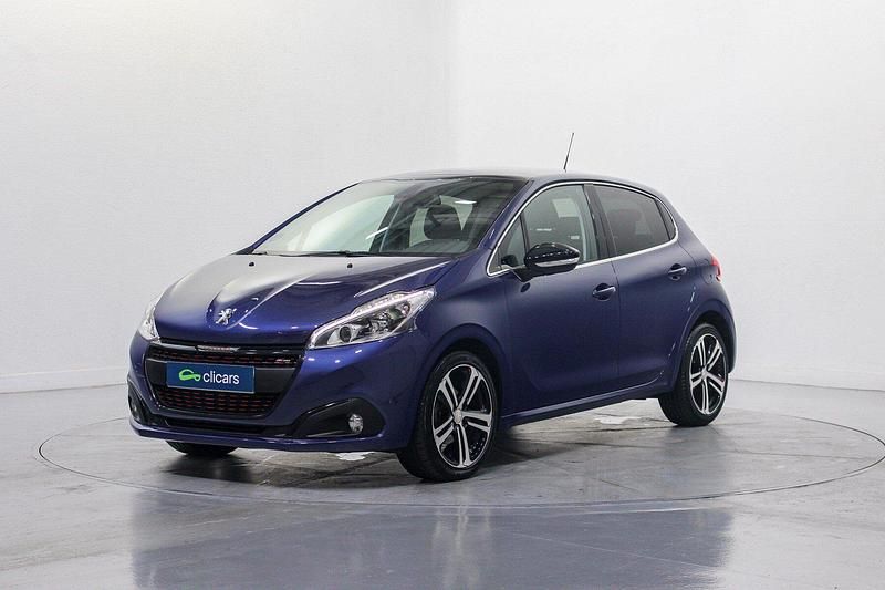 Usado Peugeot 208 GT-line 120 CV (88 kW) 2017 Azul Utilitario
