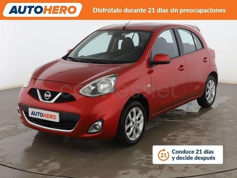 Usado Nissan Micra Acenta 80 CV (58 kW) 2016 Rojo Berlina