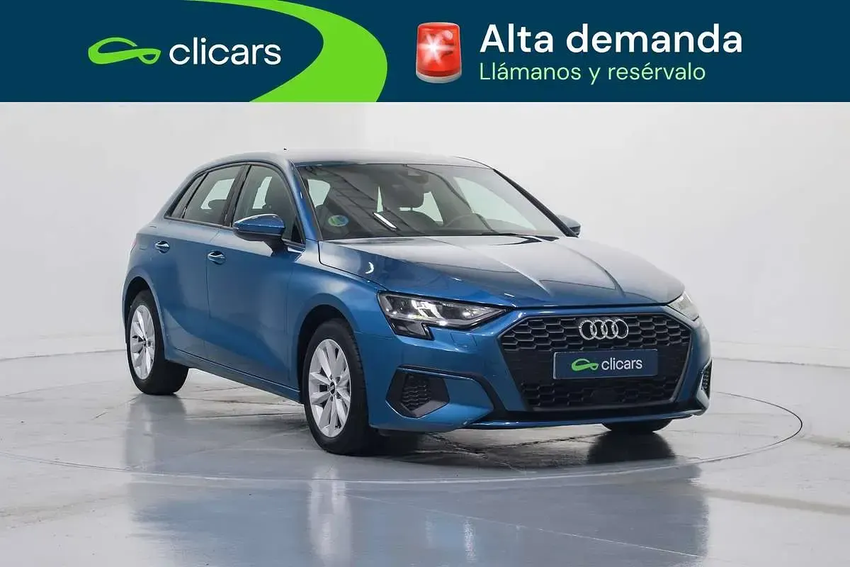 Usado Audi A3 Sportback 110 CV (80 kW) 2021 Azul Utilitario