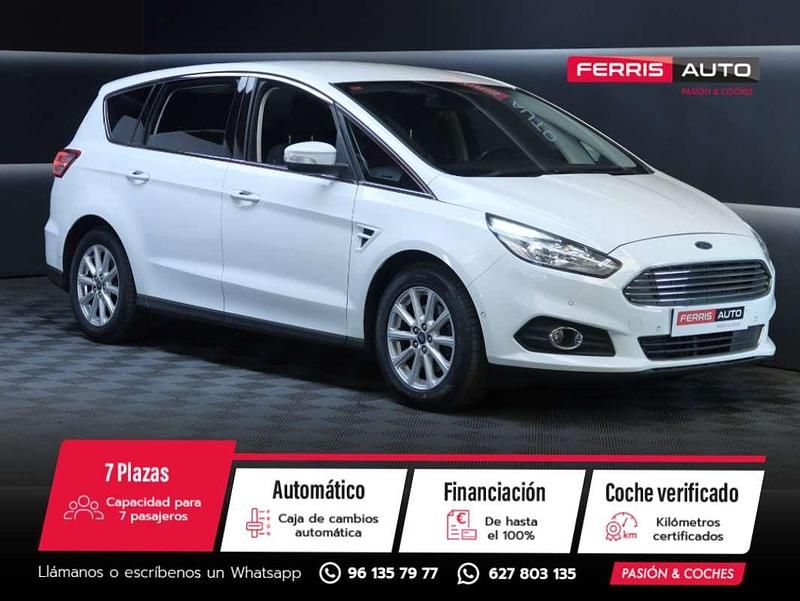 Blanco Usado 2017 Ford S-MAX Titanium Monovolumen | 17.890 € (Precio justo) - Imagen 1/4