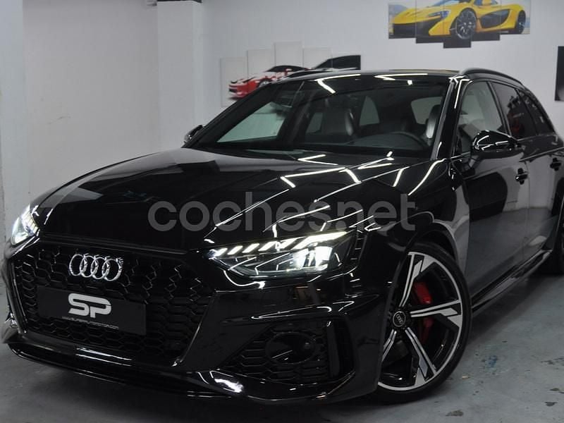 Usado Audi RS4 S-Line 450 CV (330 kW) 2021 Negro Familiar