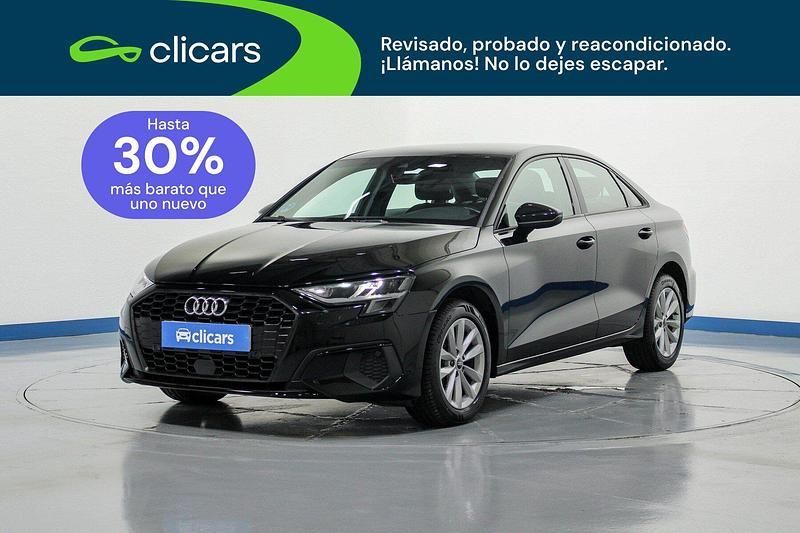 Usado Audi A3 116 CV (85 kW) 2021 Negro Berlina