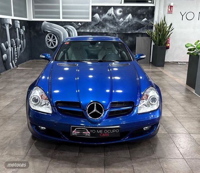 Usado Mercedes SLK350 272 CV (200 kW) 2004 Azul Descapotable