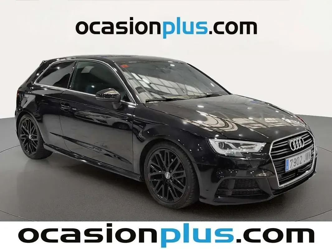 Usado Audi A3 S-Line 150 CV (110 kW) 2017 Negro Utilitario