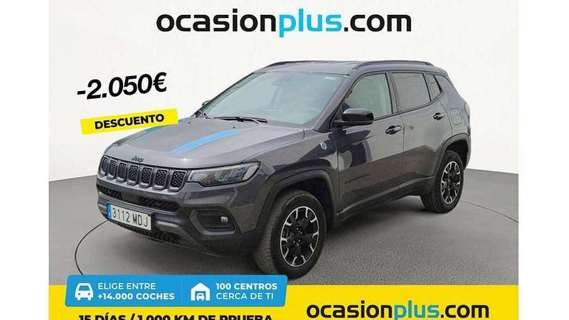 Blanco Usado 2023 Jeep Compass Trailhawk SUV | 20.500 € (Buen precio) - Imagen 1/4