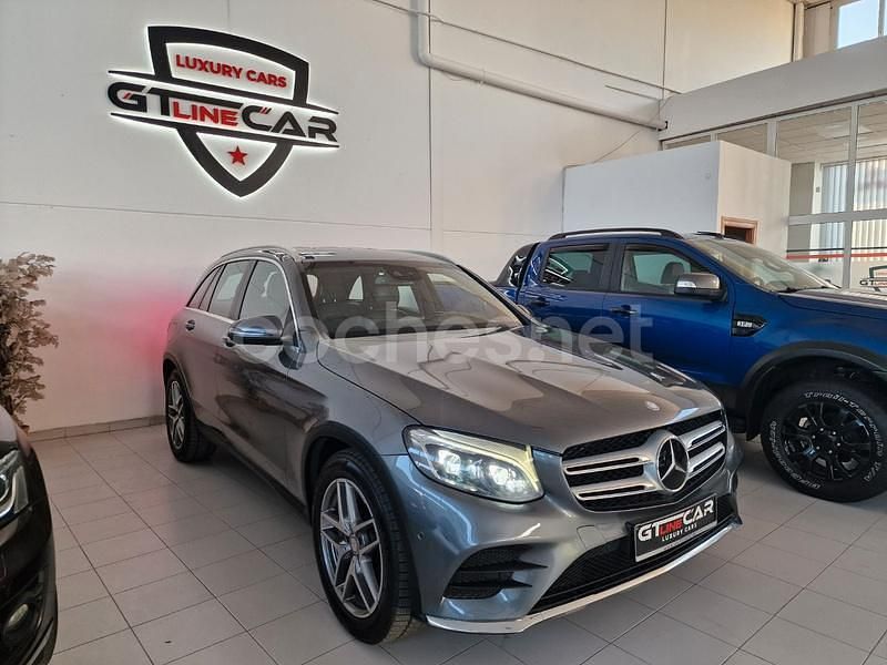 Usado Mercedes GLC220 AMG line 170 CV (125 kW) 2016 Gris / plata SUV