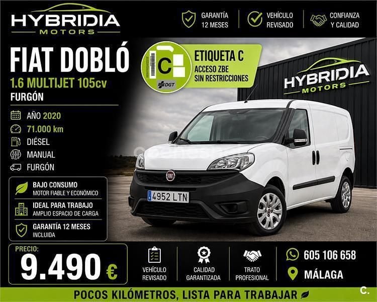 Usado Fiat Doblò 90 CV (66 kW) 2012 Blanco Monovolumen