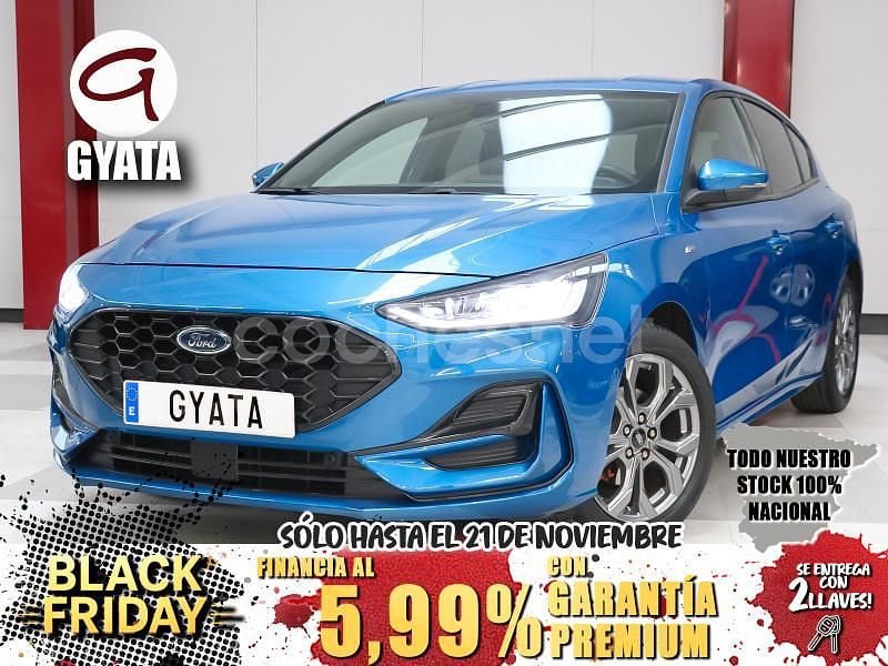 Azul Usado 2023 Ford Focus ST-Line Berlina | 18.990 € (Precio justo) - Imagen 1/4