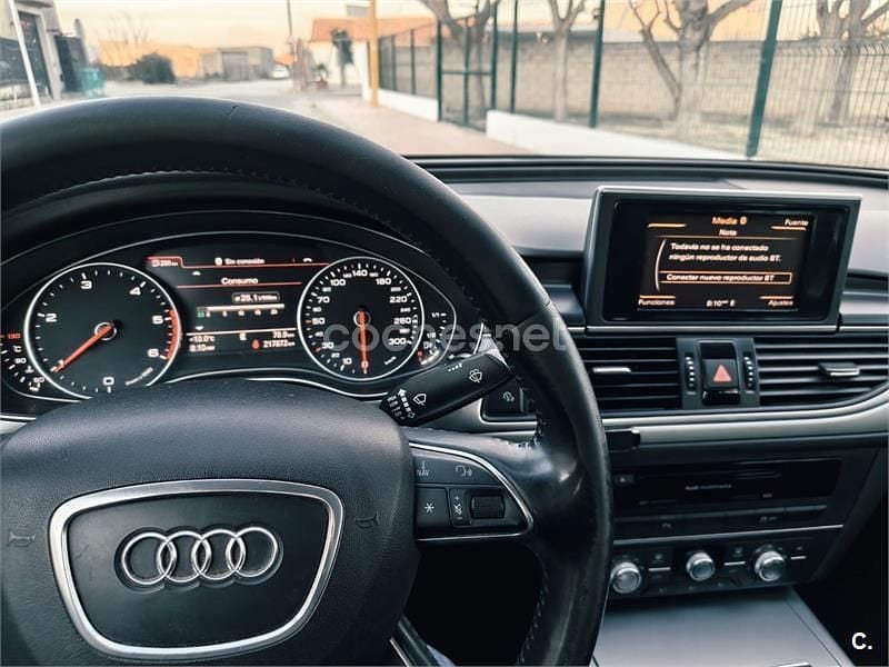Usado Audi A6 177 CV (130 kW) 2012 Negro Berlina