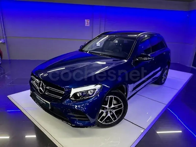 Usado Mercedes GLC220 170 CV (125 kW) 2018 Azul SUV
