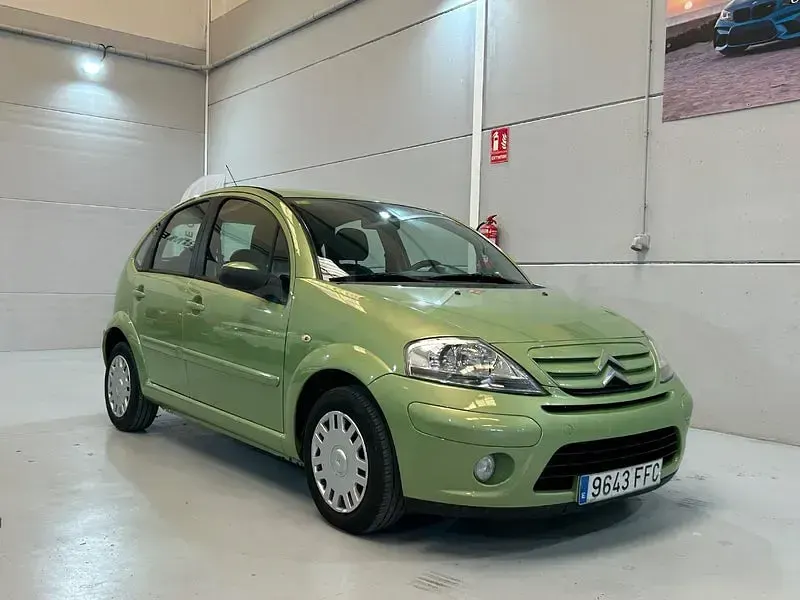 Usado Citroën C3 90 CV (66 kW) 2007 Verde Berlina