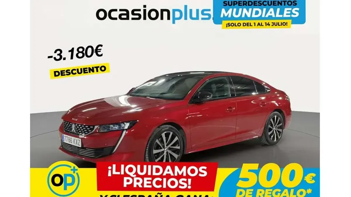 Usado Peugeot 508 GT-line 163 CV (119 kW) 2019 Rojo Berlina