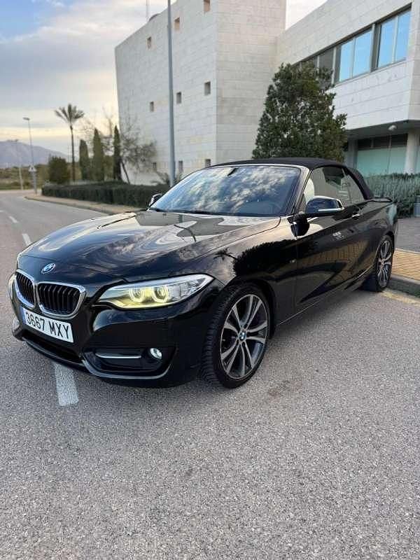 Negro Usado 2015 BMW 220 Descapotable | 18.900 € (Precio justo) - Imagen 1/4