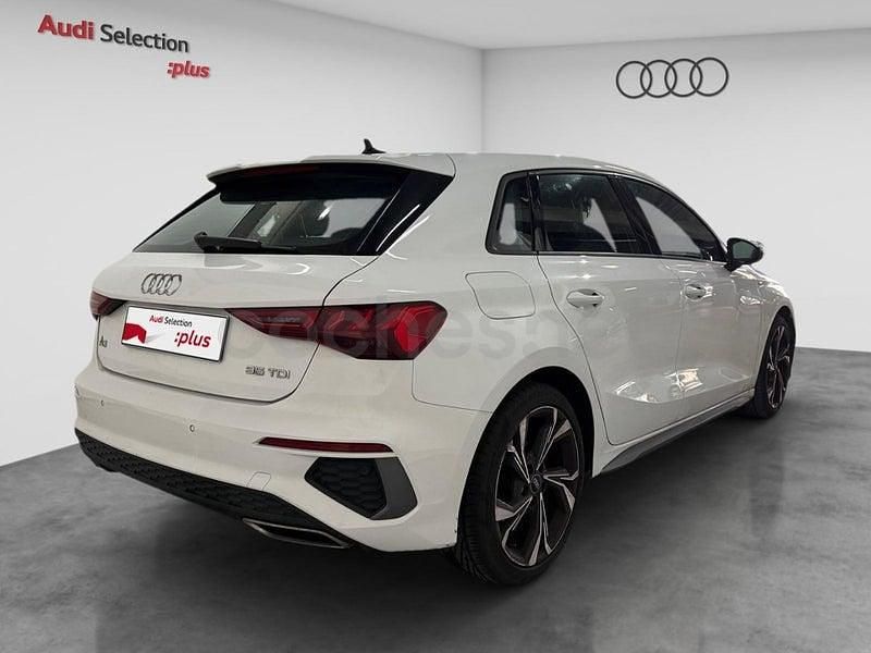 Usado Audi A3 S-Line 150 CV (110 kW) 2021 Blanco Berlina
