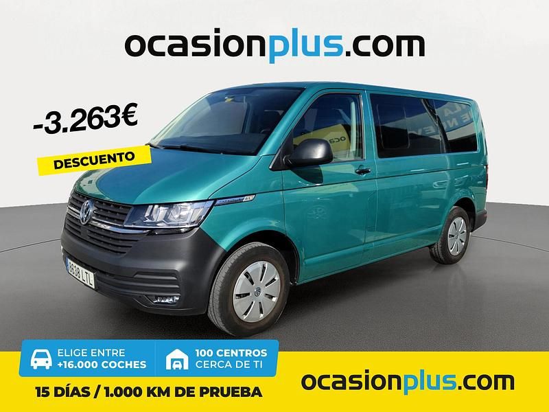Verde Usado 2021 VW Caravelle Monovolumen | 35.900 € (Caro) - Imagen 1/4