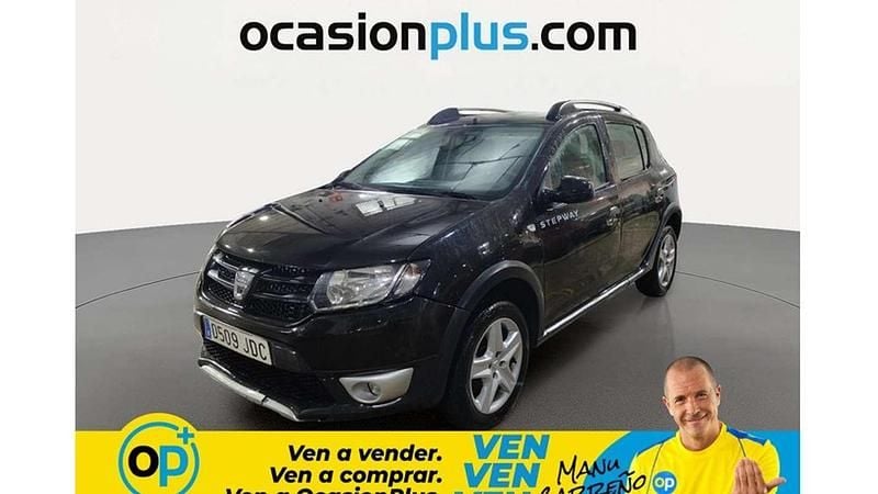 Usado Dacia Sandero Stepway 90 CV (66 kW) 2015 Negro Utilitario
