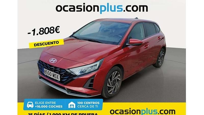 Rojo Usado 2024 Hyundai i20 Utilitario | 17.682 € (Precio justo) - Imagen 1/4