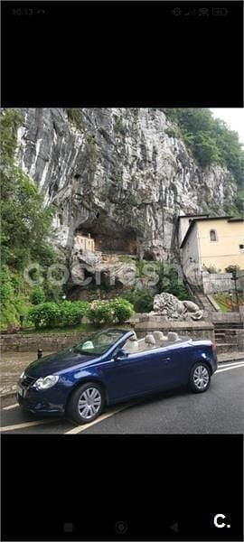 Usado VW Eos 140 CV (102 kW) 2006 Azul Descapotable