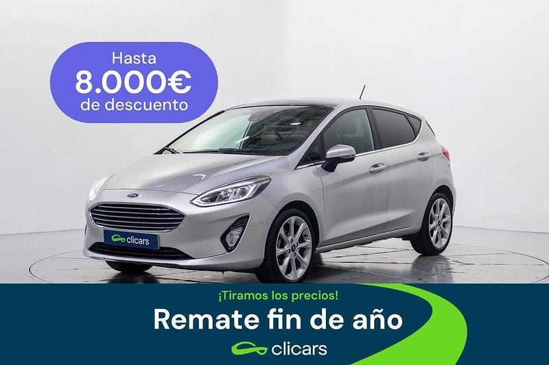 Gris Usado 2017 Ford Fiesta Titanium Berlina | 10.990 € (Precio justo) - Imagen 1/4