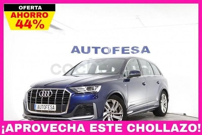 Usado Audi Q7 S-Line 286 CV (210 kW) 2021 Azul SUV