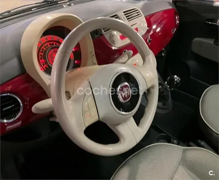 Usado Fiat 500 Lounge 69 CV (50 kW) 2010 Rojo Berlina