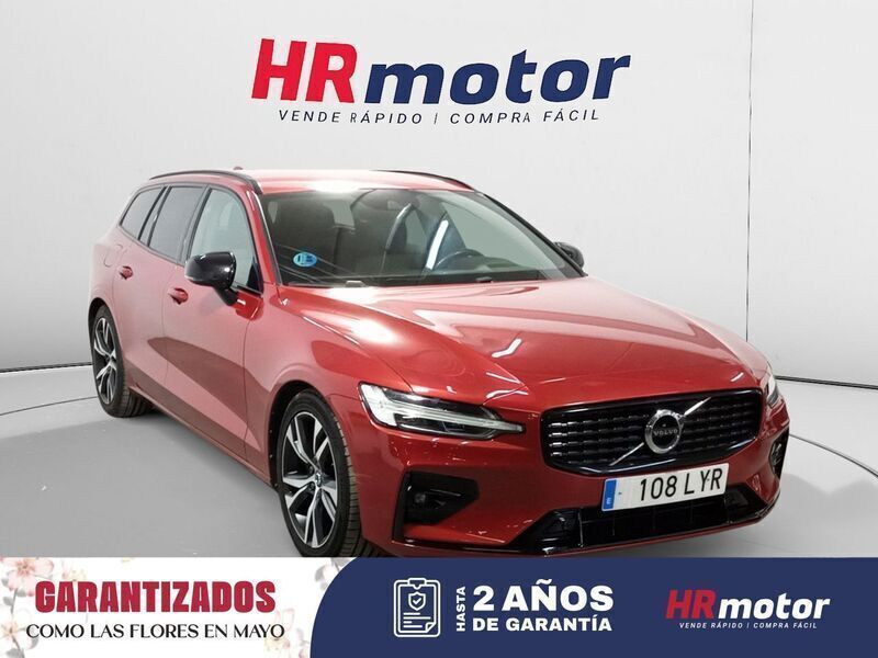 Rojo Usado 2021 Volvo V60 R-Design Familiar | 24.850 € (Super precio) - Imagen 1/4