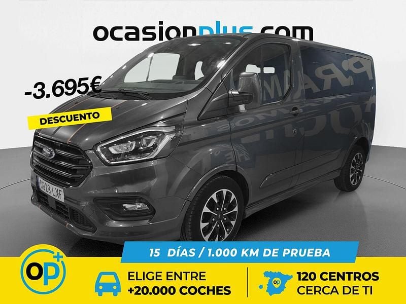 Gris Usado 2022 Ford Transit Custom Sport Familiar | 40.650 € (Precio justo) - Imagen 1/4