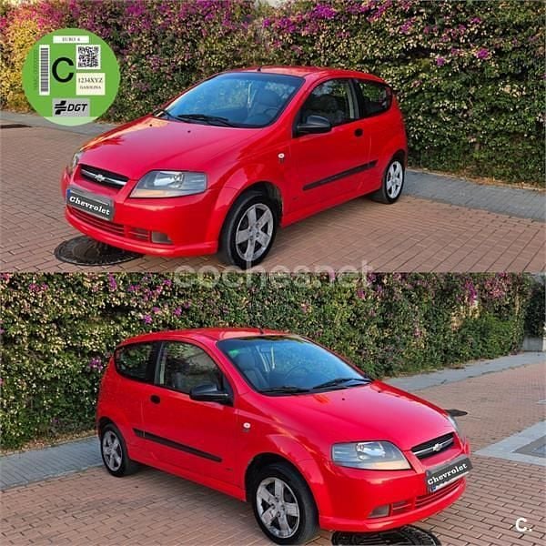Rojo Usado 2007 Chevrolet Kalos SE Berlina | 1999 € (Buen precio) - Imagen 1/4