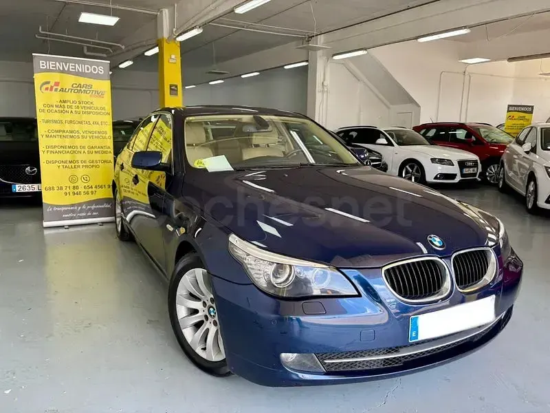 Usado BMW 520 Sport Line 177 CV (130 kW) 2008 Azul Berlina