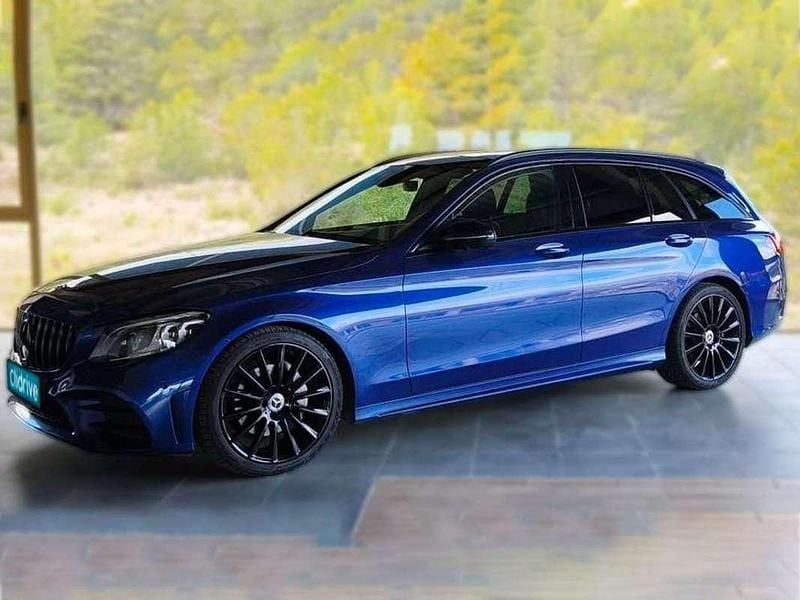 Usado Mercedes C200 150 CV (110 kW) 2019 Azul Familiar
