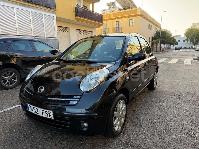 Negro Usado 2007 Nissan Micra Acenta Berlina | 3499 € (Buen precio) - Imagen 1/4