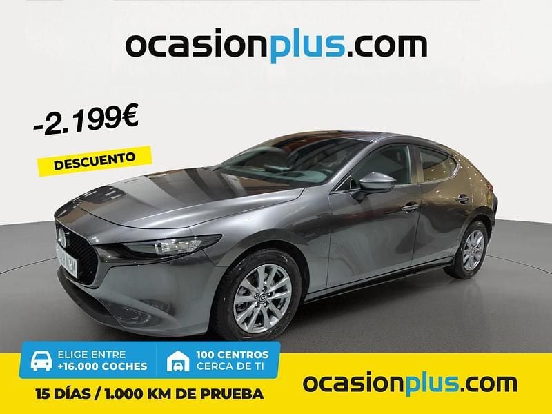Gris Usado 2025 Mazda 3 Prime-Line Berlina | 24.190 € - Imagen 1/4