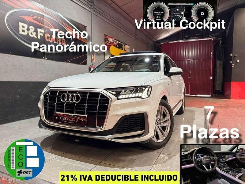 Blanco Usado 2021 Audi Q7 S-Line SUV | 49.600 € (Super precio) - Imagen 1/4