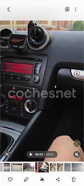 Usado Audi A3 Cabriolet Attraction 140 CV (102 kW) 2009 Rojo Descapotable