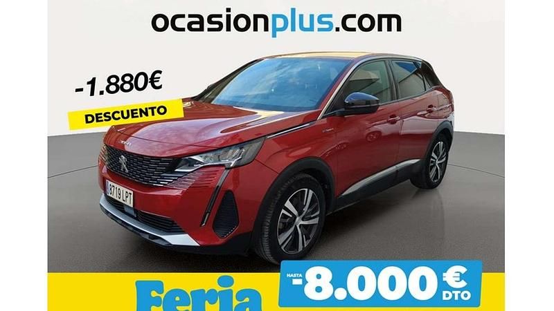Rojo Usado 2021 Peugeot 3008 Active Monovolumen | 18.810 € (Precio justo) - Imagen 1/4