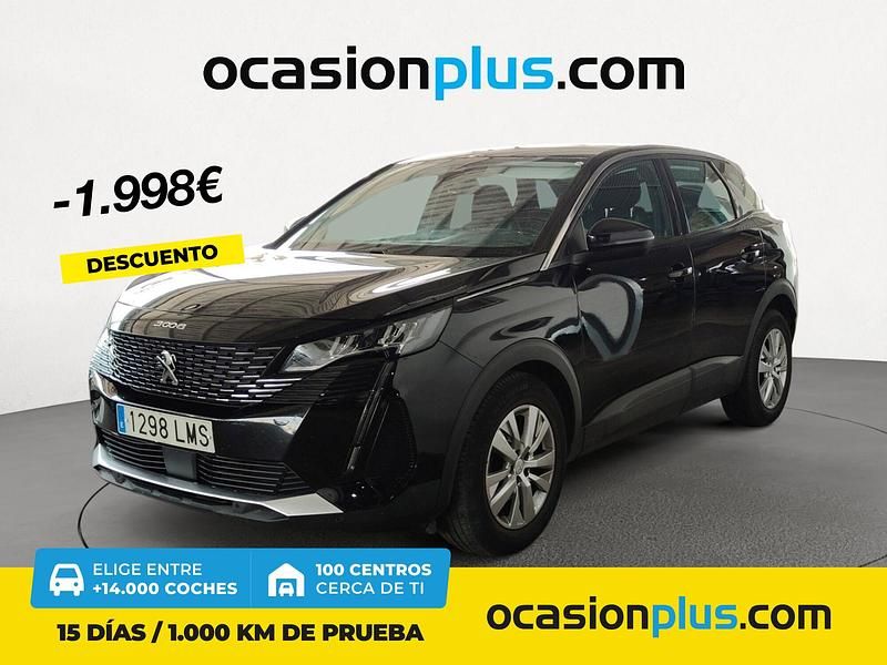 Negro Usado 2021 Peugeot 3008 Active SUV | 17.790 € (Precio justo) - Imagen 1/4