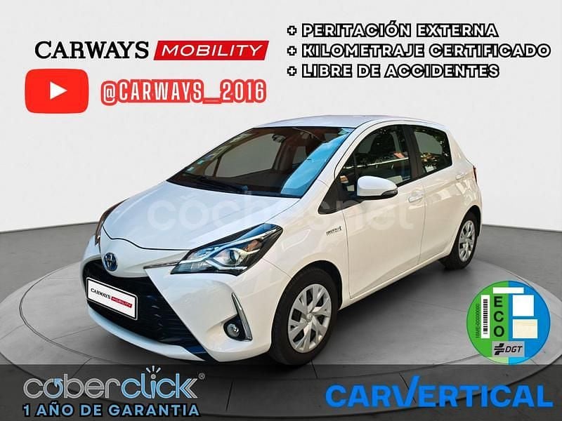 Blanco Usado 2015 Toyota Yaris Hybrid Advance Berlina | 11.490 € (Precio justo) - Imagen 1/3