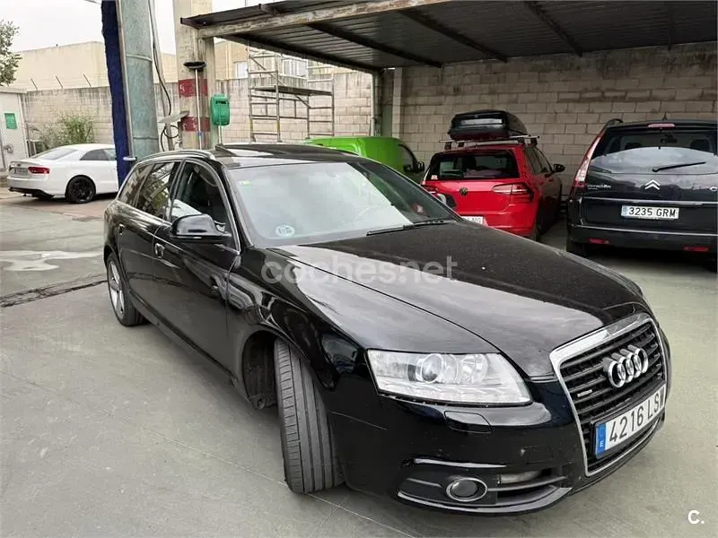 Usado Audi A6 S-Line 240 CV (176 kW) 2010 Negro Familiar