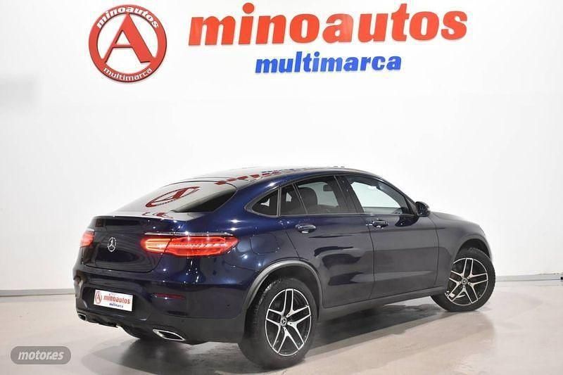 Usado Mercedes GLC350 AMG line 258 CV (189 kW) 2017 Azul Coupe