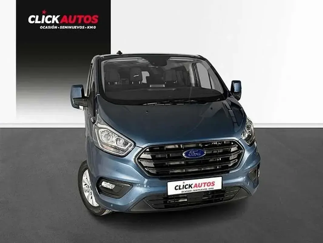 Usado Ford Transit Custom Trend 131 CV (96 kW) 2023 Azul Familiar