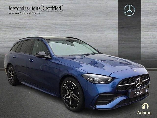 Usado Mercedes C220 AMG line 200 CV (147 kW) 2024 Azul espectral