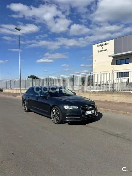 Usado Audi A6 S-Line 272 CV (200 kW) 2016 Azul Familiar