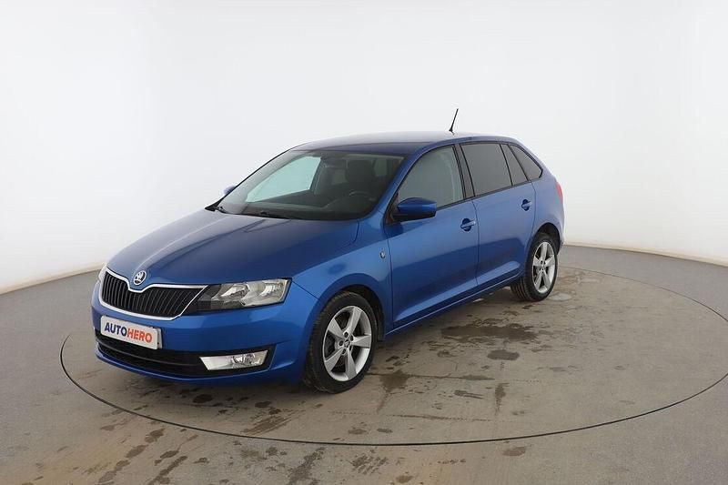 Usado Skoda Rapid Ambition 90 CV (66 kW) 2015 Azul Berlina